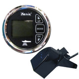 Faria Chesapeake Black 2 Dual Depth  Temp Sounder wTransom Mount Transducer
