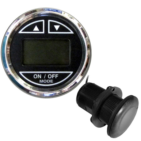 Faria Chesapeake Black 2 Depth Sounder wThruHull Transducer