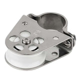 Schaefer ClampOn Furling Line Stanchion Lead Block  1 Ball Bearing