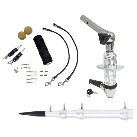 Tigress XD Top Mount System  15  Silver Outriggers Elite Rigging Kit