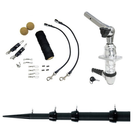Tigress XD Top Mount System  15  Black Outriggers Elite Rigging Kit