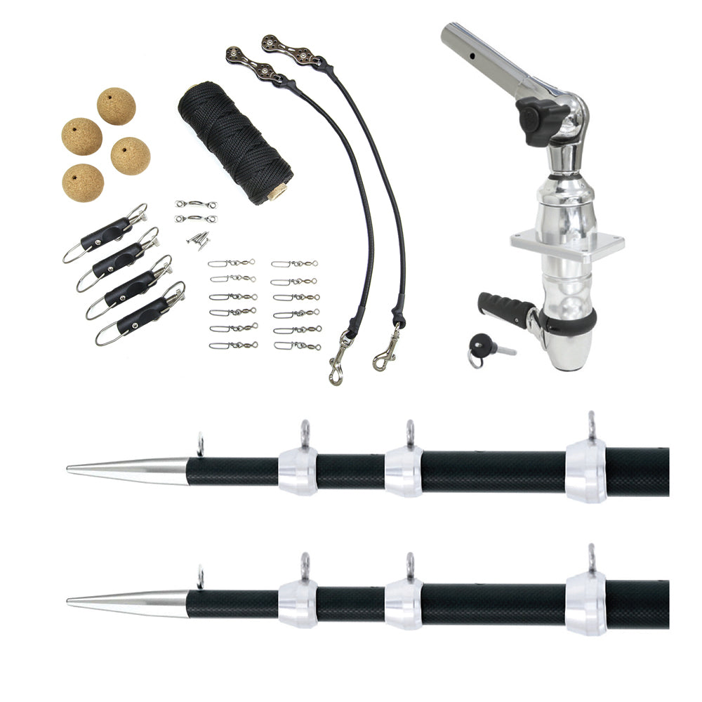 Tigress XD Top Mount System  18 Carbon Fiber BlackSilver Ultimate Rigging Kit