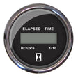 Faria Chesapeake Black 2 Hourmeter Digital