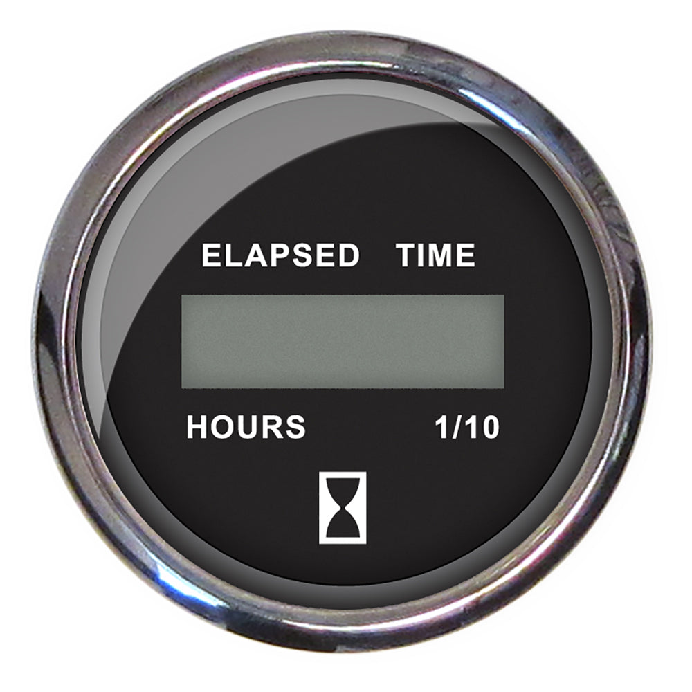 Faria Chesapeake Black 2 Hourmeter Digital