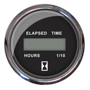 Faria Chesapeake Black 2 Hourmeter Digital