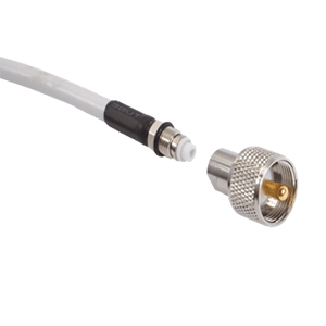 Shakespeare PL259ER ScrewOn PL259 Connector fCable wEasy Route FME MiniEnd