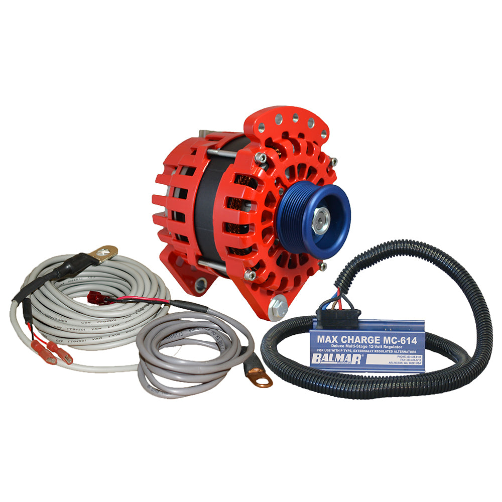 Balmar Alternator 315 Dual Foot Saddle J10 Serpentine Pulley Regulator  Temp Sensor  170A Kit  12V