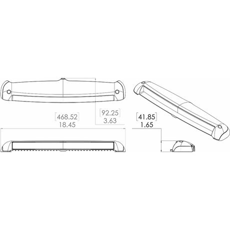 Lumitec Razor 18 Light Bar Flood  White