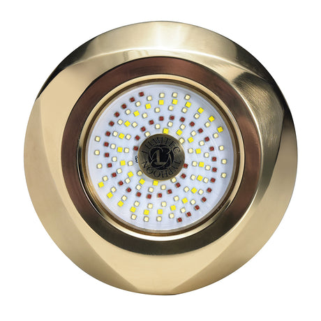 Lumitec SeaBlaze Typhoon Underwater Bronze ThruHull LED Light  WhiteBlue