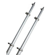 TACO 18 Deluxe Outrigger Poles wRollers  SilverSilver