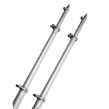 TACO 18 Deluxe Outrigger Poles wRollers  SilverSilver