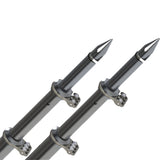 TACO 18 Deluxe Outrigger Poles wRollers  SilverBlack