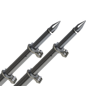 TACO 18 Deluxe Outrigger Poles wRollers  SilverBlack
