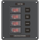 Blue Sea 4320 Circuit Breaker Switch Panel 4 Position  Gray