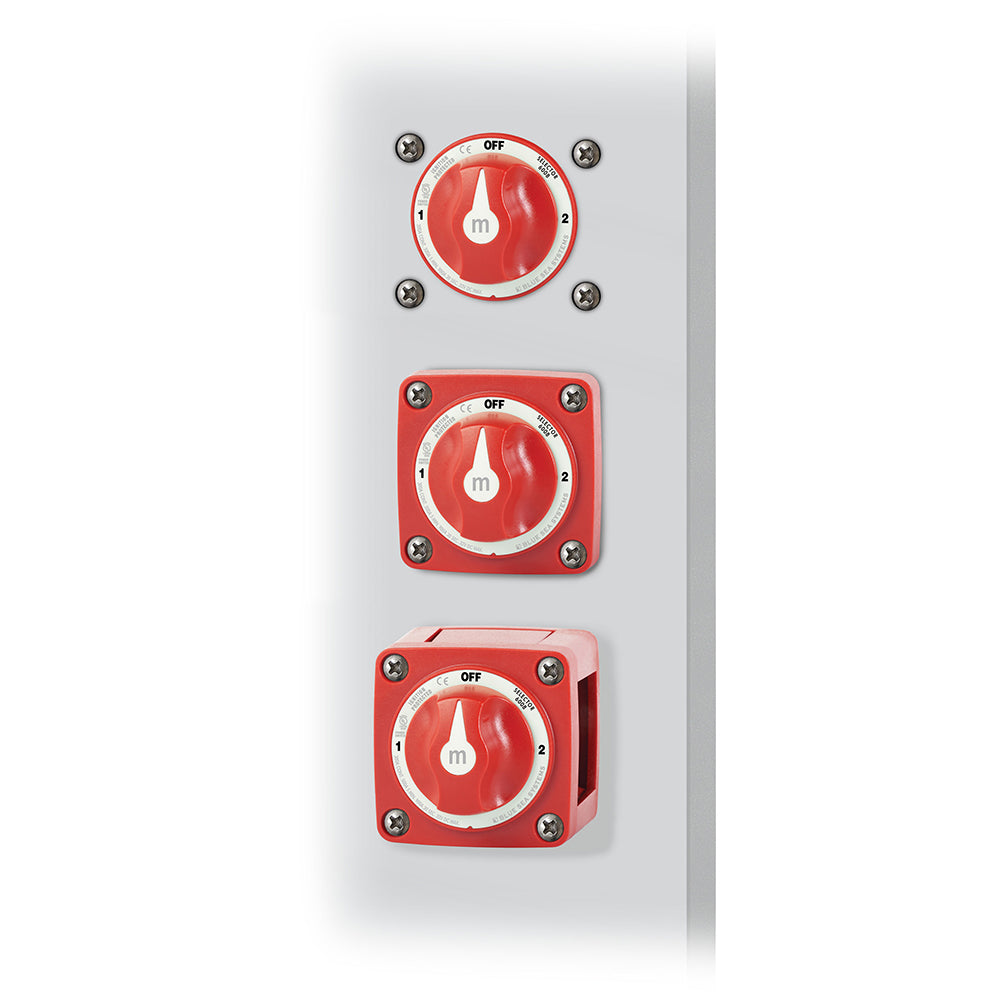 Blue Sea 6008 MSeries Battery Switch 3 Position  Red