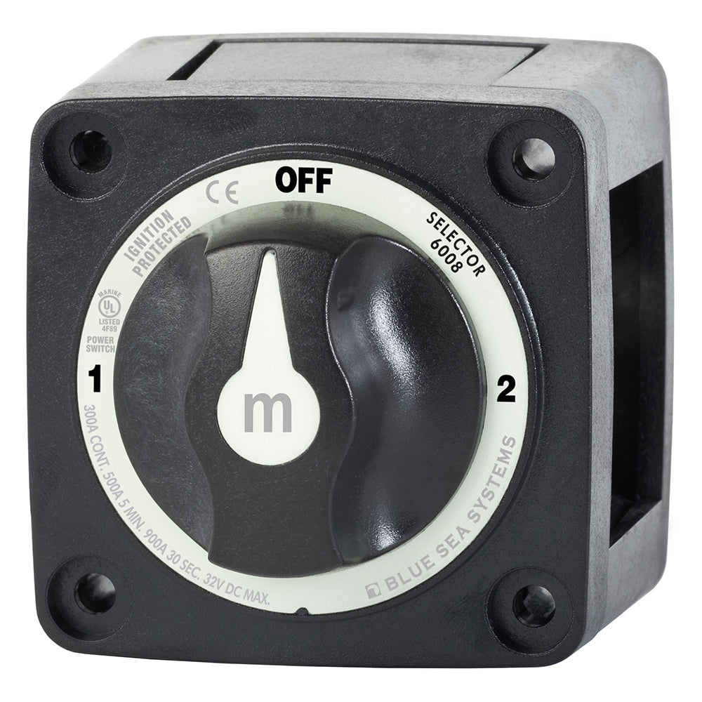 Blue Sea 6008200 mSeries Selector 3 Position Battery Switch  Black