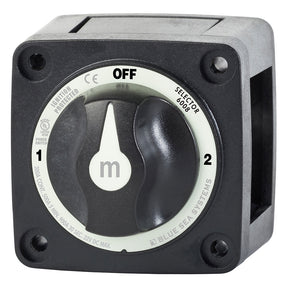 Blue Sea 6008200 mSeries Selector 3 Position Battery Switch  Black