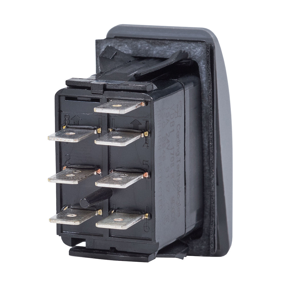 Blue Sea Contura Switch DPDT Black  ONON