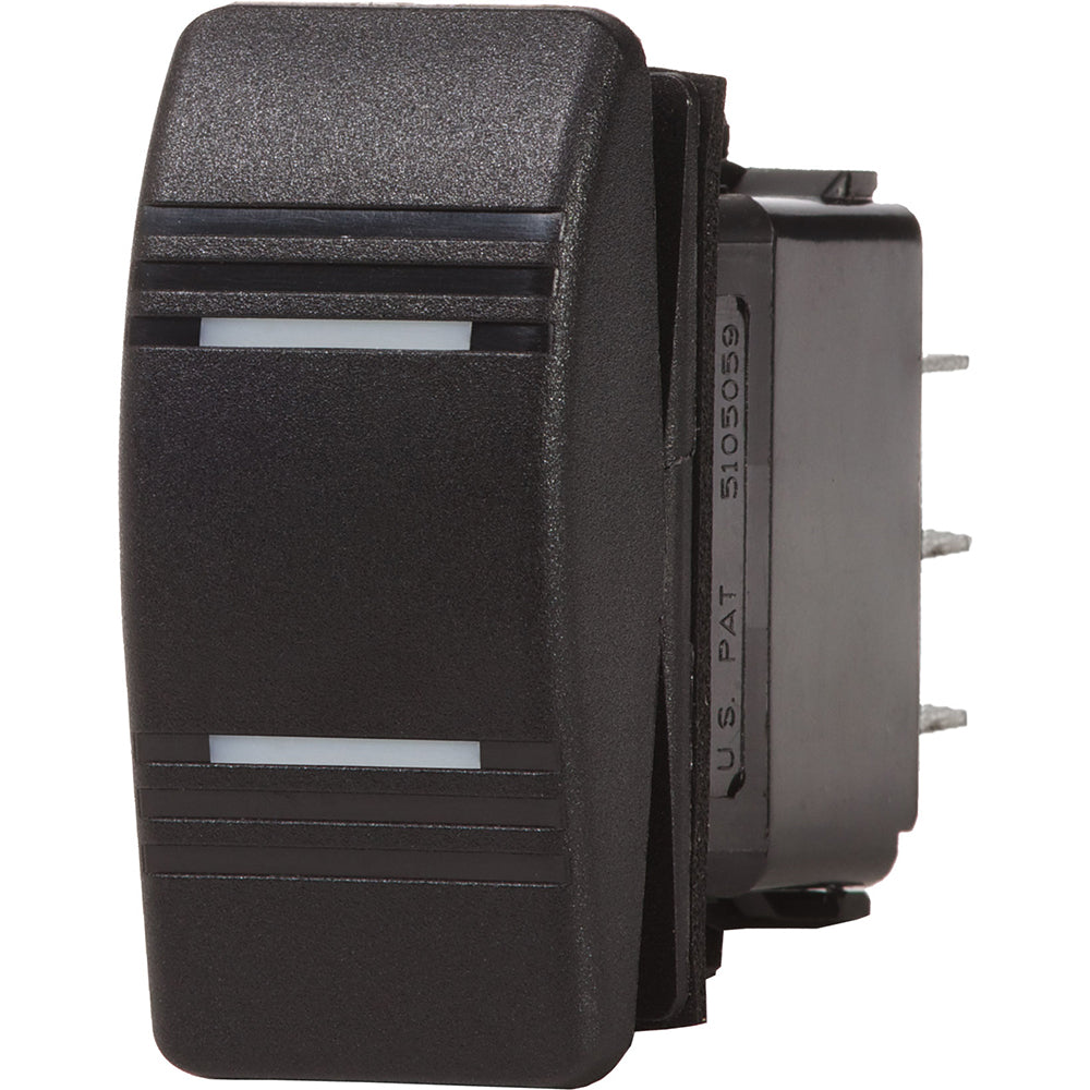 Blue Sea Contura Switch DPDT Black  ONON