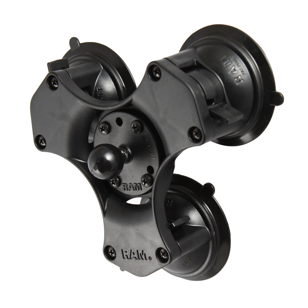 RAM Mount TwistLock Triple Suction Cup Ball Base