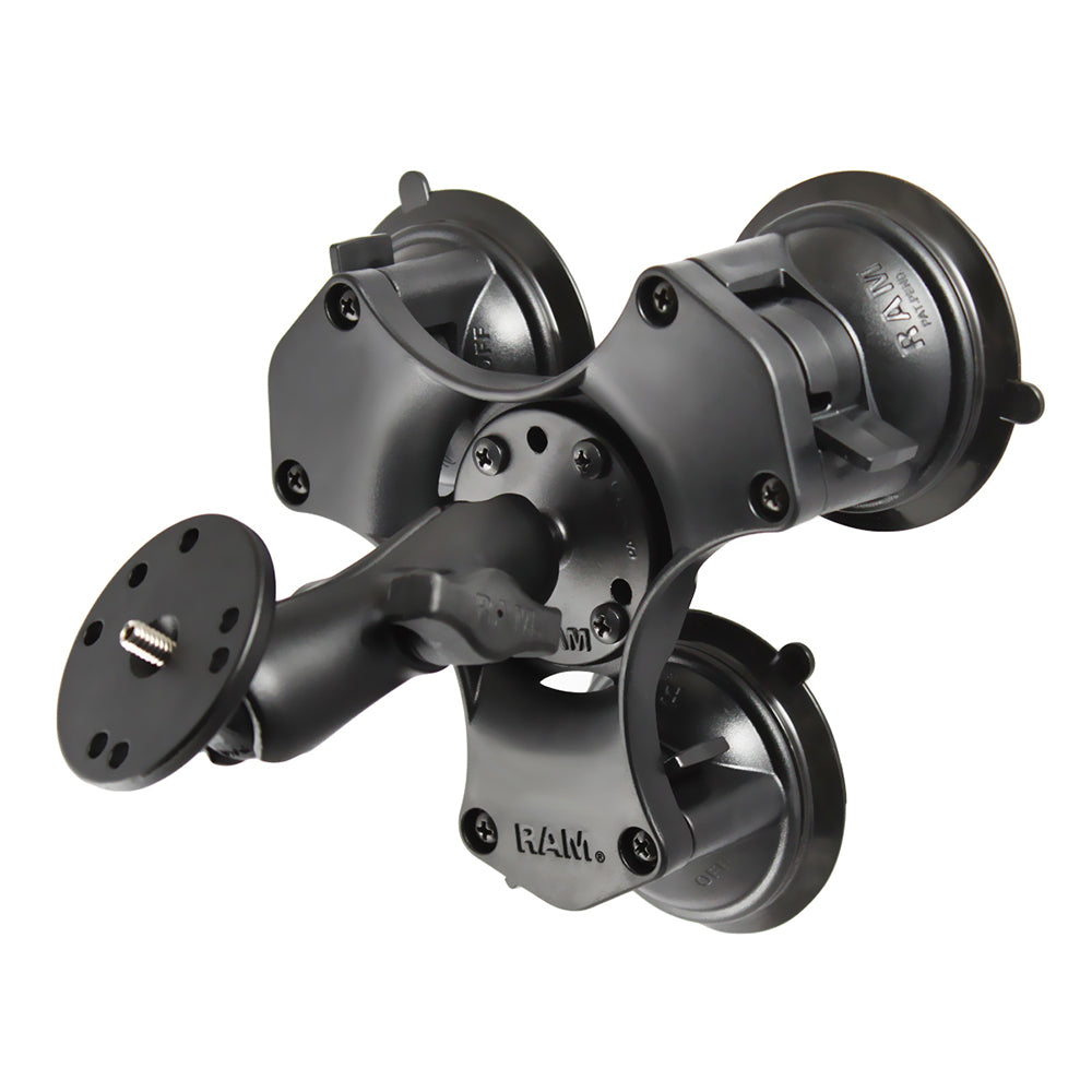 RAM Mount TwistLock Triple Suction Mount w1420 Stud