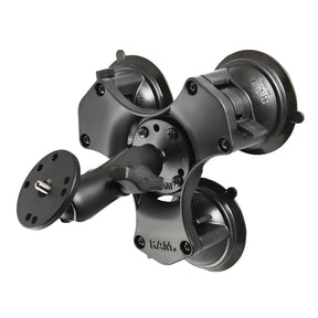 RAM Mount TwistLock Triple Suction Mount w1420 Stud