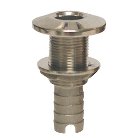 GROCO Stainless Steel Hose Barb ThruHull Fitting  1