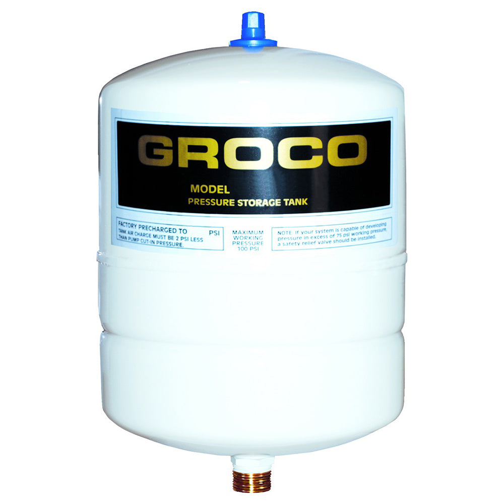 GROCO Pressure Storage Tank  14 Gallon Drawdown