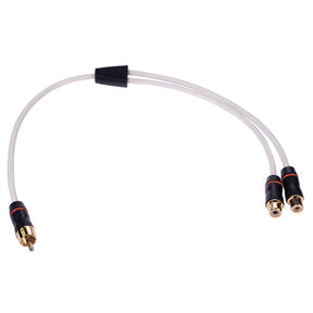 Fusion Performance RCA Cable Splitter  1 Male to 2 Female  9