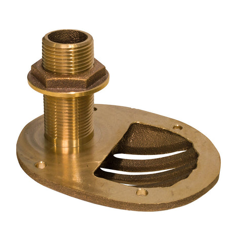 GROCO 34 Bronze Combo Scoop ThruHull wNut