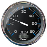 Faria Chesapeake Black 5 Tachometer wDigital Hourmeter  6000 RPM Gas Inboard