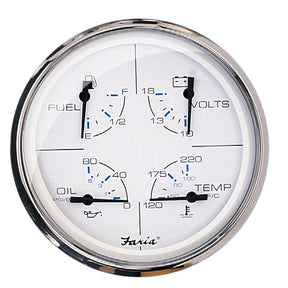 Faria Chesapeake White SS 5 Multifunction Gauge
