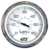 Faria Chesapeake White SS 5 Speedometer  60 MPH GPSStudded