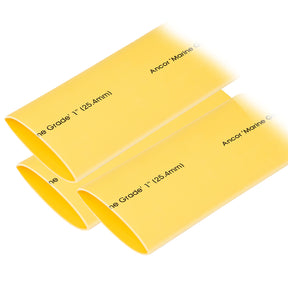 Ancor Heat Shrink Tubing 1 x 12  Yellow  3 Pieces