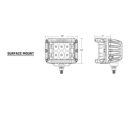 RIGID Industries DSS Series PRO Driving Surface Mount  Black