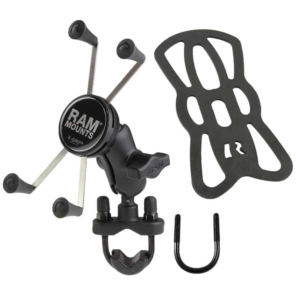 RAM Mount XGrip Large Phone Mount wHandlebar UBolt Base