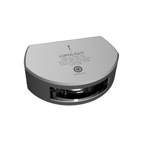 Lopolight Series 301006  Stern Light  2NM  Vertical Mount  White  Silver Housing