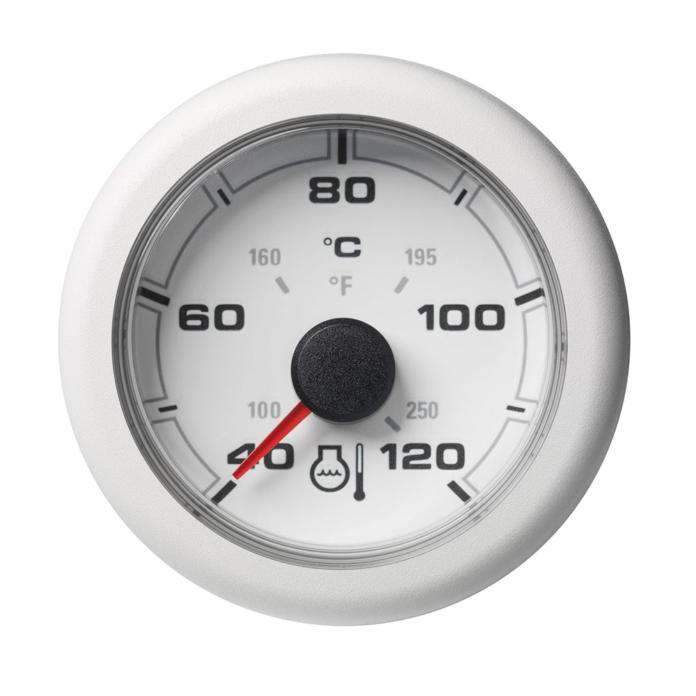 Veratron 52MM 2116 OceanLink Coolant Temperature Gauge  120C250F  White Dial  Bezel