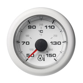 Veratron 52MM 2116 OceanLink Engine Oil Temperature 150C300F  White Dial  Bezel