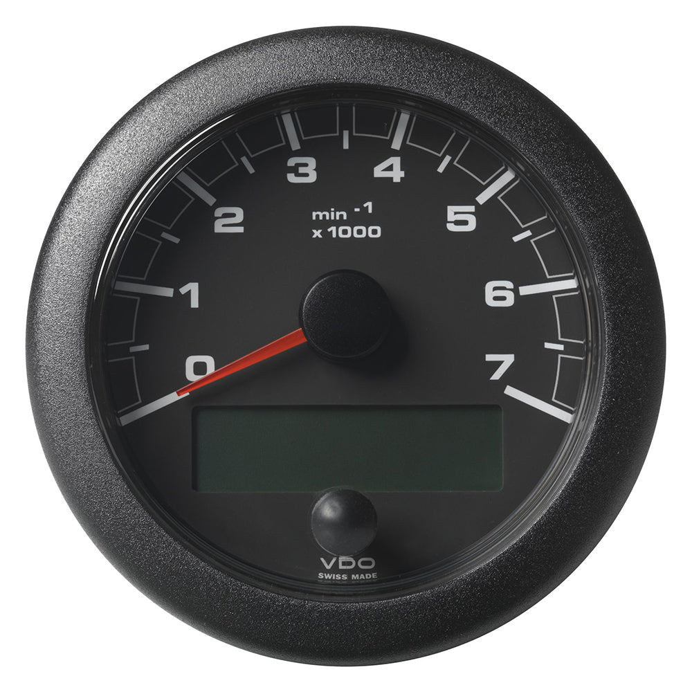 Veratron 338 85MM OceanLink NMEA 2000 Tachometer  7000 RPM  Black Dial  Bezel