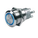 BEP PushButton Switch 12V Momentary OnOff  Blue LED