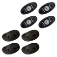 RIGID Industries ASeries Rock Light Kit  4 Amber Lights  Black