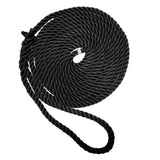 New England Ropes 34 Premium 3Strand Dock Line  Black  35