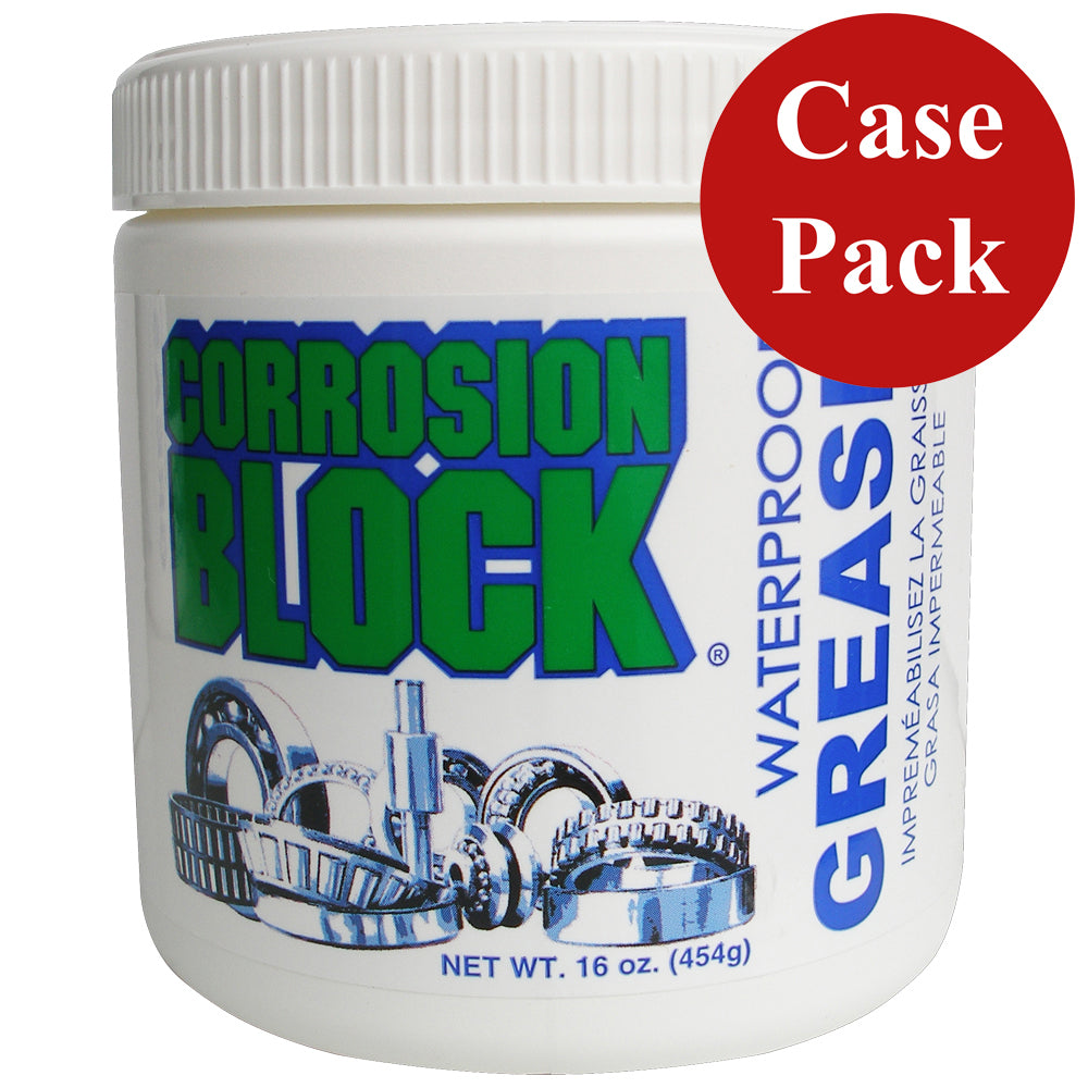 Corrosion Block High Performance Waterproof Grease  16oz Tub  NonHazmat NonFlammable  NonToxic Case of 6