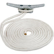 SeaDog Double Braided Nylon Dock Line  12 x 25  White