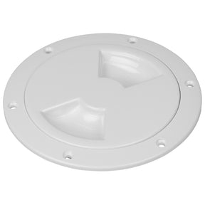 SeaDog Smooth Quarter Turn Deck Plate  White  5