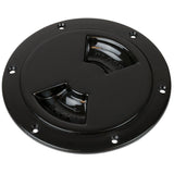 SeaDog Smooth Quarter Turn Deck Plate  Black  5