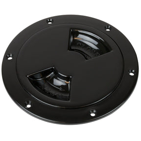SeaDog Smooth Quarter Turn Deck Plate  Black  5
