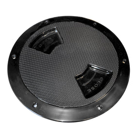 SeaDog Textured Quarter Turn Deck Plate  Black  5