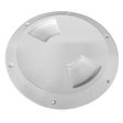SeaDog Textured Quarter Turn Deck Plate  White  8